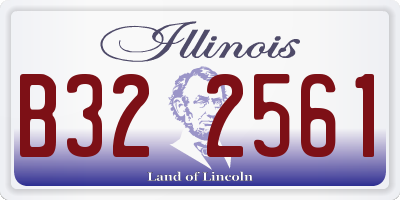 IL license plate B322561