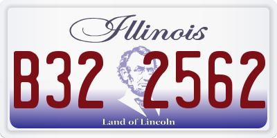 IL license plate B322562