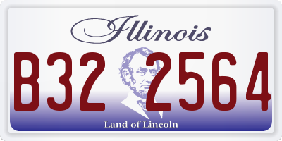 IL license plate B322564