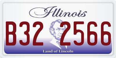 IL license plate B322566