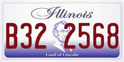 IL license plate B322568