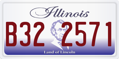 IL license plate B322571