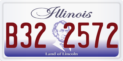 IL license plate B322572