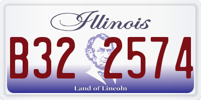 IL license plate B322574