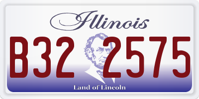 IL license plate B322575