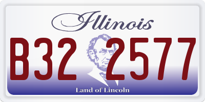IL license plate B322577