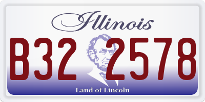 IL license plate B322578