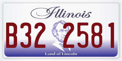 IL license plate B322581