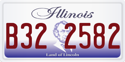IL license plate B322582