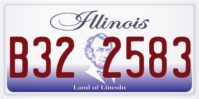 IL license plate B322583