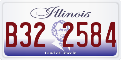 IL license plate B322584