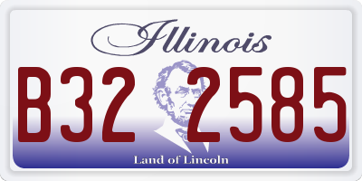 IL license plate B322585