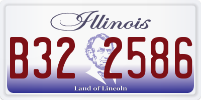 IL license plate B322586