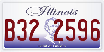 IL license plate B322596