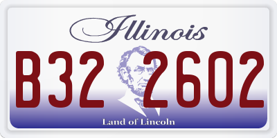 IL license plate B322602