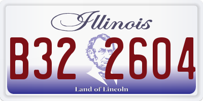 IL license plate B322604