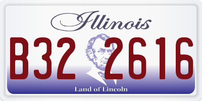 IL license plate B322616