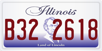 IL license plate B322618