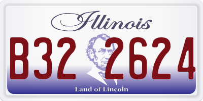 IL license plate B322624