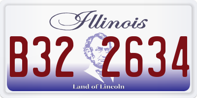 IL license plate B322634