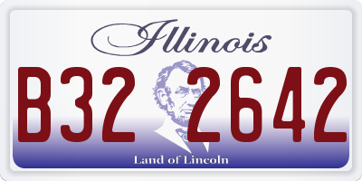 IL license plate B322642