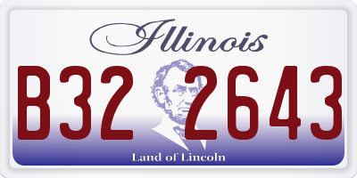 IL license plate B322643