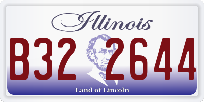 IL license plate B322644