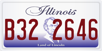 IL license plate B322646