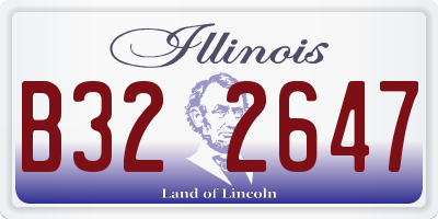 IL license plate B322647