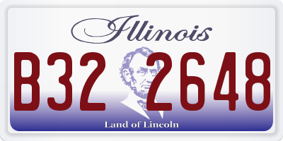 IL license plate B322648