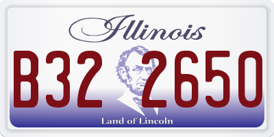 IL license plate B322650
