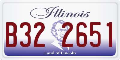 IL license plate B322651
