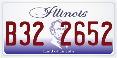 IL license plate B322652