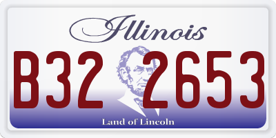 IL license plate B322653