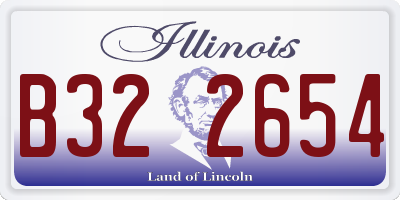 IL license plate B322654
