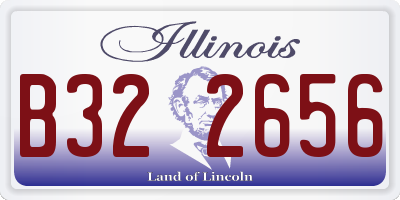 IL license plate B322656