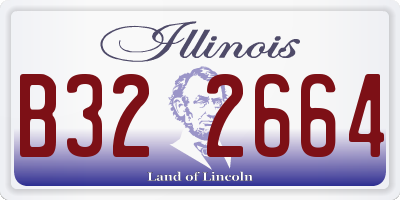 IL license plate B322664