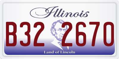 IL license plate B322670