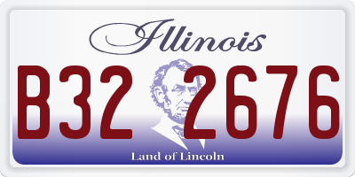 IL license plate B322676