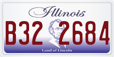 IL license plate B322684