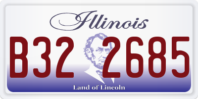 IL license plate B322685