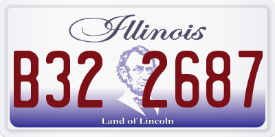 IL license plate B322687