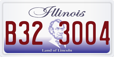 IL license plate B323004
