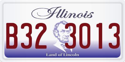 IL license plate B323013