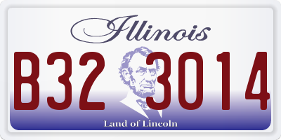 IL license plate B323014