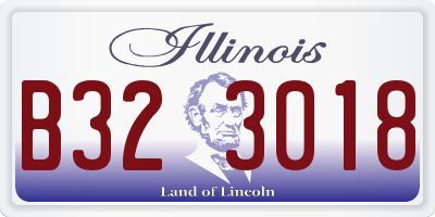 IL license plate B323018
