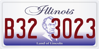 IL license plate B323023