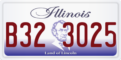 IL license plate B323025