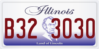 IL license plate B323030