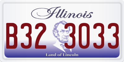 IL license plate B323033